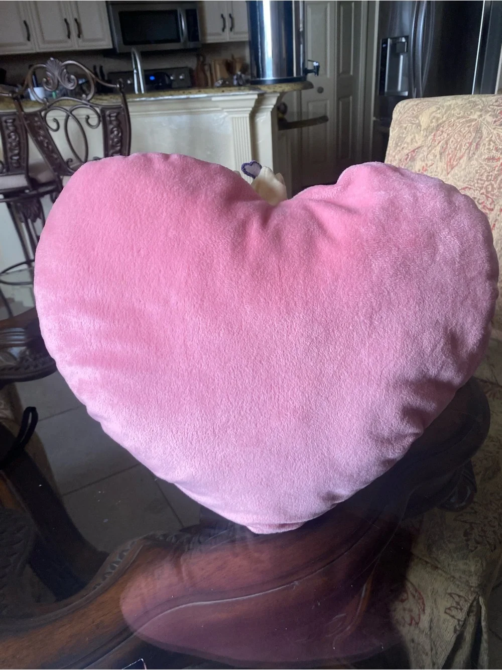 precious moments pink Princess Heart Plush Accent Pillow - Cute Kids Decor